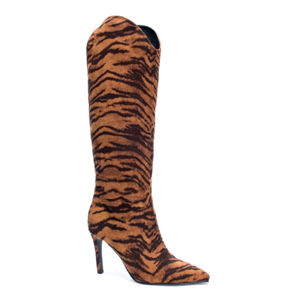 Chinese Laundry Riser Boot Cheetah